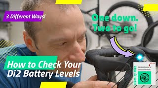 3 Ways to Check 12speed Shimano Di2 Battery Levels DuraAce Ultegra amp 105 Models [upl. by Ahsimik546]