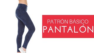 Patrón básico para pantalón fácil y rápido [upl. by Pepin744]