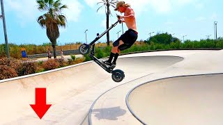 ELECTRIC SCOOTER TRICKS AT SKATEPARK [upl. by Dudden]