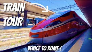 Italys HIGH SPEED Train  Frecciarossa 1000 TOUR  BUSINESS CLASS from Venice to Rome 2022 [upl. by Seel108]