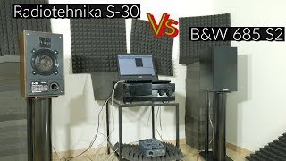 Radiotehnika S30 vs BampW 685 sound amp bass test PART 1 [upl. by Mosera]