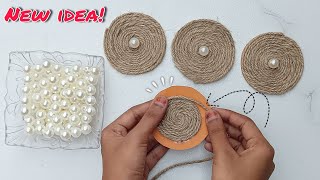 OMG 😳 Fantastic Idea From Jute  Jute craft idea Waste Out Of Bast [upl. by Liz]