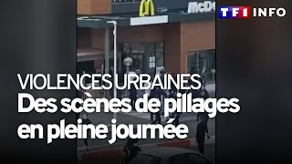 Violences urbaines  des pillages en pleine journée ce vendredi [upl. by Amocat]