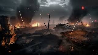 Youre Sleeping in the Trenches  WW1 Distant Battle Ambience [upl. by Ruffina]