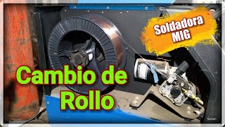 INSTALACION  CAMBIO rollo de alambre SOLDADORA MIG herreriasinsecretos [upl. by Neelac]