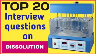 Top 20 interview questions answer on dissolution  Acceptance criteria of dissolution as per USP [upl. by Airamahs930]