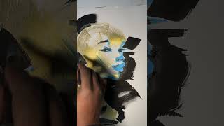 Creating a Portrait with Tagging Markers tagging graffiti popart portrait processvideo [upl. by Lourie593]