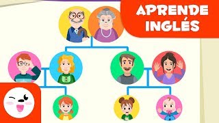 Vocabulario de la familia en INGLÉS  El árbol genealógico para niños  Vocabulario en inglés [upl. by Gladdie633]