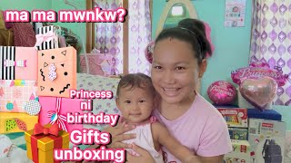 Princess a birthday ao mama mwnkw Unboxing Birthday Gifts [upl. by Abbott]