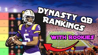 Dynasty QB Rankings WITH ROOKIES [upl. by Cara]