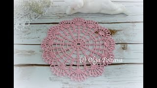 Crochet Doily Make With Me crochet doily thalposh tutorial crochetworldcreations [upl. by Oretos]