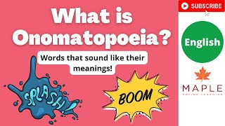 What is Onomatopoeia ► Words that sound like their meanings  Learn English [upl. by Notsud]