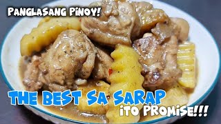 ADOBONG MANOK NA MY PATATAS AT SAGING NA SABA PANALO SA SARAP ADOBO RECIPE [upl. by Ueihttam]