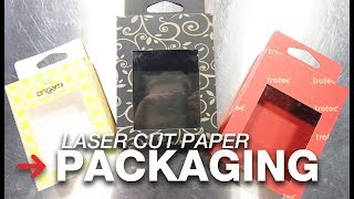 Laser Cut Packaging  Create your own packaging  Laser cut paper [upl. by Hailey11]