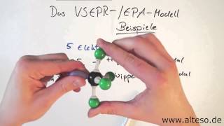 VSEPR EPAModell  Strukturen bei 5 Elektronenpaaren [upl. by Annasus]