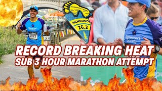 Record Breaking Richmond Marathon 2023  Sub 3 Hour Attempt [upl. by Karlik]