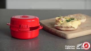 Контейнер для микроволновой печи Sistema Microwave Easy Eggs 271 мл Red 1117 [upl. by Massimo]