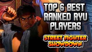 SF6  Top 6 Ranked RYU playersWho is the best for you  STREET FIGHTER 6 [upl. by Ahseya]