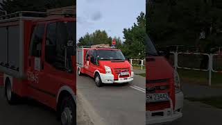 Przejazd GLBM 539L45 OSP KSRG Minkowice alarmowo firefighter strażpożarna wyjazd straż [upl. by Benco]