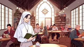 Lofi Sanctuary l Gregorian Chant and Lofi Melodies in the Church Café [upl. by Brandtr861]