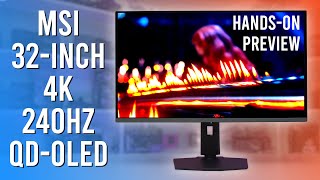 4K QDOLED Gaming is Incredible  HandsOn With MSIs 321URX Monitor [upl. by Annoed993]