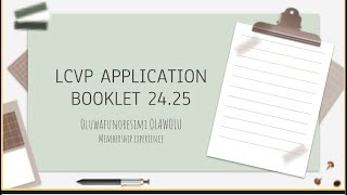 LCVP APPLICATION [upl. by Grenier]