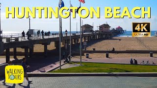 Huntington Beach Pier  Surf City USA  4K Walking Tour [upl. by Huxham906]