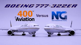 NG Models vs Aviation 400 United 777300s in 1400 Scale [upl. by Petrie]