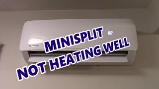 Mini split heat pump not heating well  how to fix [upl. by Olshausen]