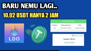 2 jam 1002 🤑 penghasil usdt terbaru 2023 mining usdt tercepat [upl. by Aenal]