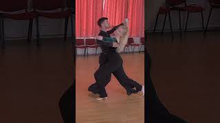 Slow Foxtrot Silver Level Choreo  Running Natural Weave Hover Cross [upl. by Ramej408]