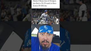 Dodgers Fan Reacts to Shohei Ohtani 50  50 Club 50 HR and 50 Stolen Bases in One Season [upl. by Rossi182]