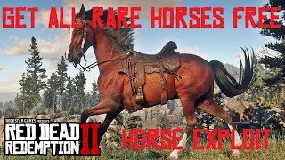 RDR2  RARE HORSE EXPLOIT  GET ALL HORSE BREEDS QUICK EASY AND FREE Red Dead Redemption 2 [upl. by Paolina]