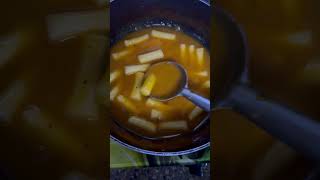 Tried Cheese Topokki for first time 😍😋 indigocabincrew vlog cabincrewmember foodvlog [upl. by Assital109]