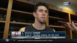 Indians Bradley Zimmer confesses that he gets bored playing behind ace Corey Kluber [upl. by Arihppas]