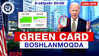 Green Card boshlanmoqda Kimlar Amerikaga ketadi [upl. by Nilats404]