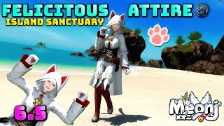 FFXIV Felicitous Attire  Rank 20 Island Sanctuary Reward [upl. by Aoniak]