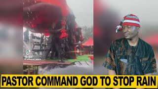 Pastor Command God To Stop Rain Destroying His Church Program [upl. by Macy836]