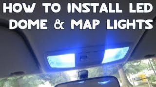 How To Install LED Dome amp Map Lights In Your Car 2019 [upl. by Herrah]