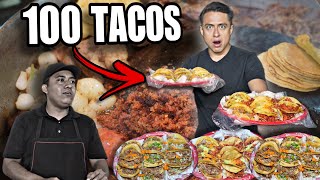 PUEDO COMER 100 TACOS y VIVIR para CONTARLO🌮 Si No Termino Pago Doble 🔥 [upl. by Adlig]