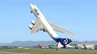 Giant Boeing 747 Vertical Takeoff  XPlane 11 [upl. by Nurav]