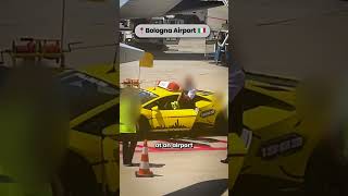 Pilot Tries Lamborghini Airport Follow Me Car [upl. by Waldron316]