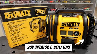 Dewalt 20v Tire Inflator DCC020IB with HighPressure amp HighVolume Modes [upl. by Haleemak]