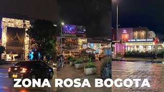 Zona Rosa Bogota  Que hacer en Bogota  De Compras en Bogota [upl. by Shanahan]