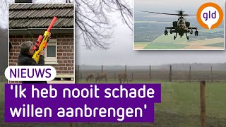 Man die met luchtbuks op Apache schoot gaat door met strijd tegen laagvliegen [upl. by Batchelor]