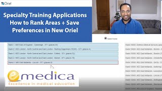 Specialty Training Applications  How to Rank Areas and Save Preferences in New Oriel [upl. by Krystal]