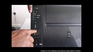 CANON TS 3150 WIRELESS AND SERVICE MODE DEMO TUTORIAL [upl. by Moshe]