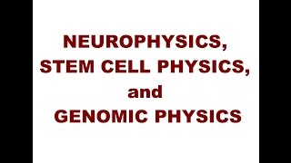 V Alexander Stefan PhD 2012  NEUROPHYSICS STEM CELL PHYSICS GENOMIC PHYSICS BRAIN PHYSICS 2 [upl. by Nicolella]