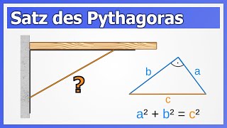 Satz des Pythagoras  Beste Variante  Mit Anwendungsbeispiel  How to Mathe [upl. by Ecnal472]