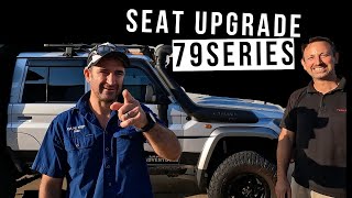 Seat upgrade in the 79 series Landcruiser [upl. by Booth]